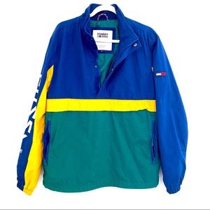 tommy hilfiger pullover jacket yellow